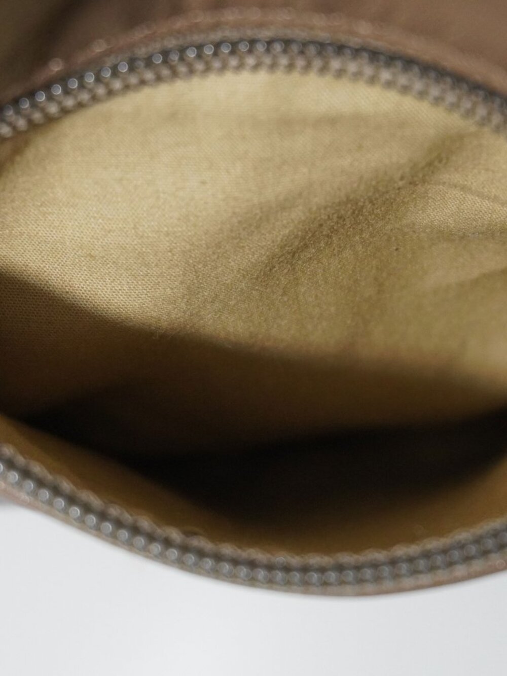 Vintage 80s Californian Macasa Lamb Leather Brown Shoulder Bag Double Handles - Picture 7 of 7